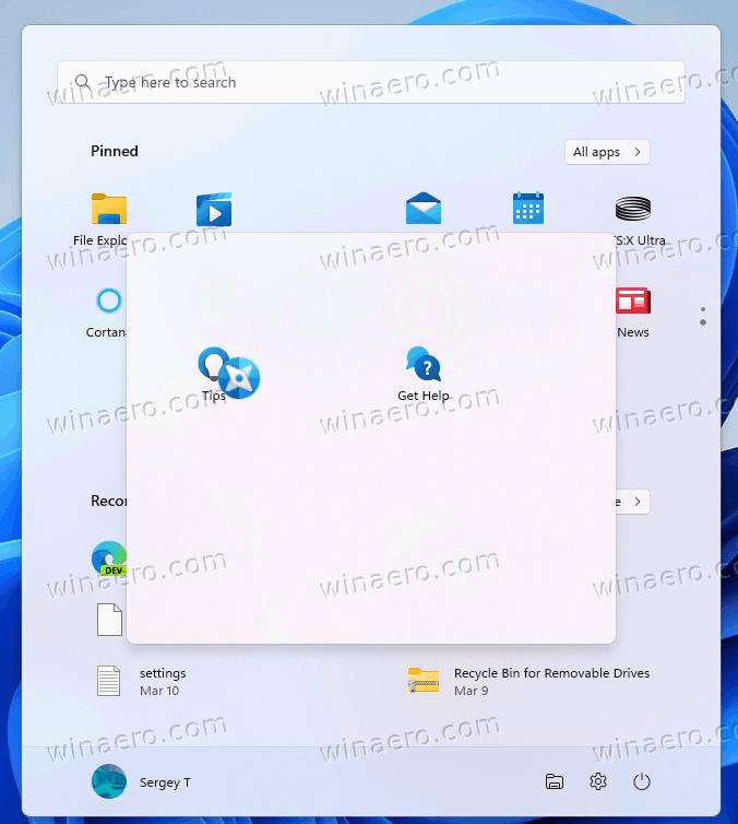 Rearrange Icons In The Start Menu Folder