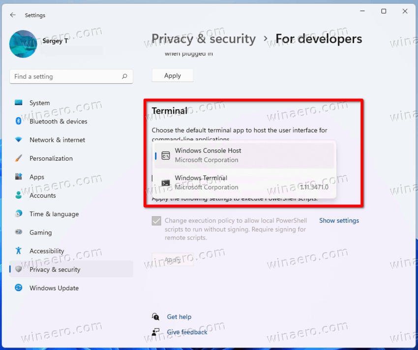 Change Windows 11 Default Console To Windows Terminal Or Command Prompt 