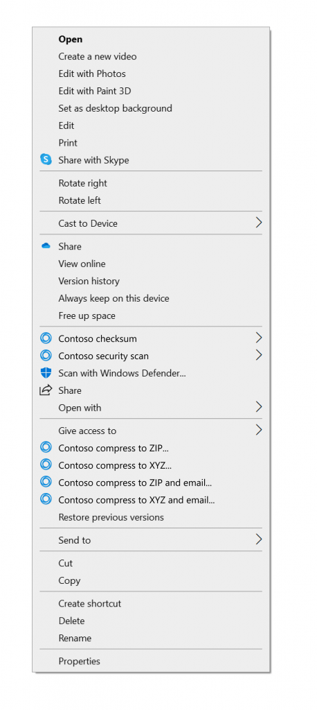 Classic Context Menu