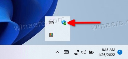 Click Windows Security Tray Icon