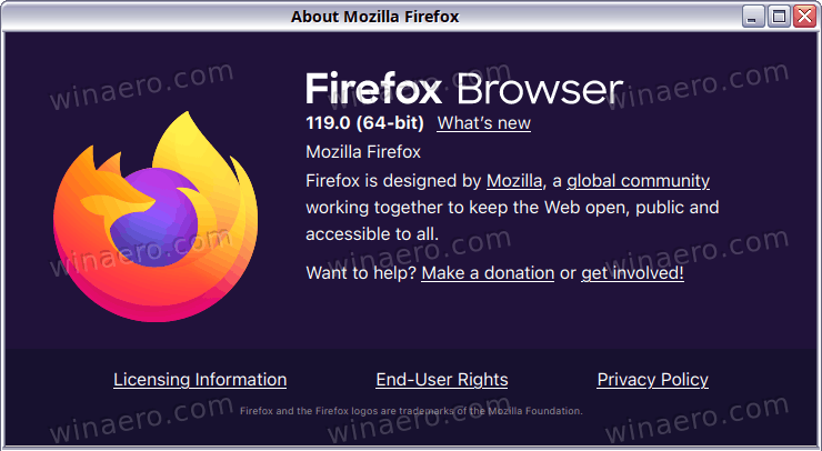 Firefox 119