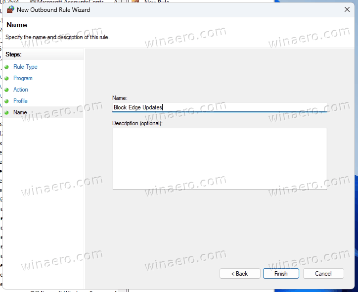 Firewall Rule To Block Edge Udpates