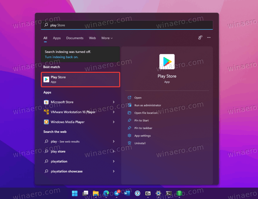 Install Google Play Store on Windows 11 WSA