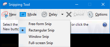 New Snipping Tool UI