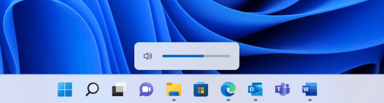 New Volume Slider In Build 22533