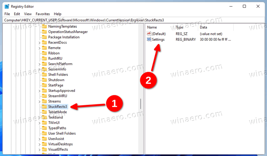 Registry Settings For Two Row Tray Icons