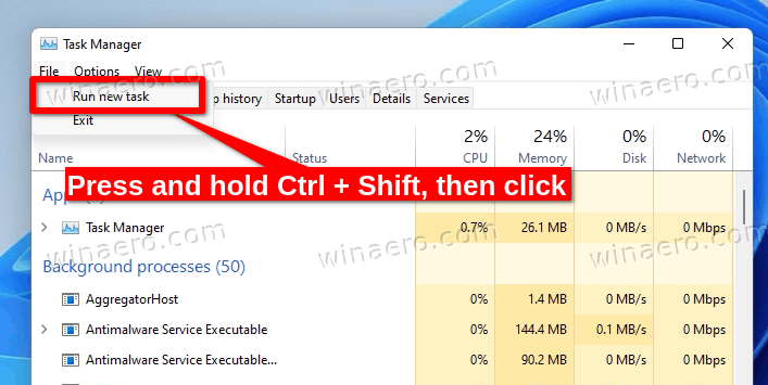 Second Method To Open Command Prompt From Task Manager