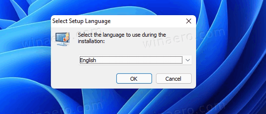 Select Desktop Gadgets Installer Language