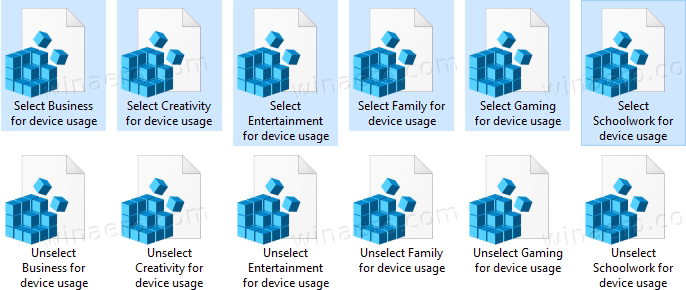 Set Device Usage Patterns In Registry