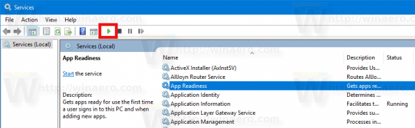 Start Service In Windows 10 