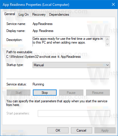 Stop Service In Windows 10 From Properties 