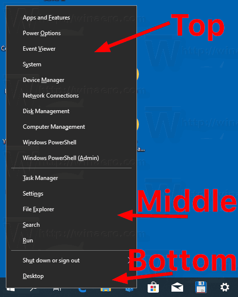 Win + X Menu Groups