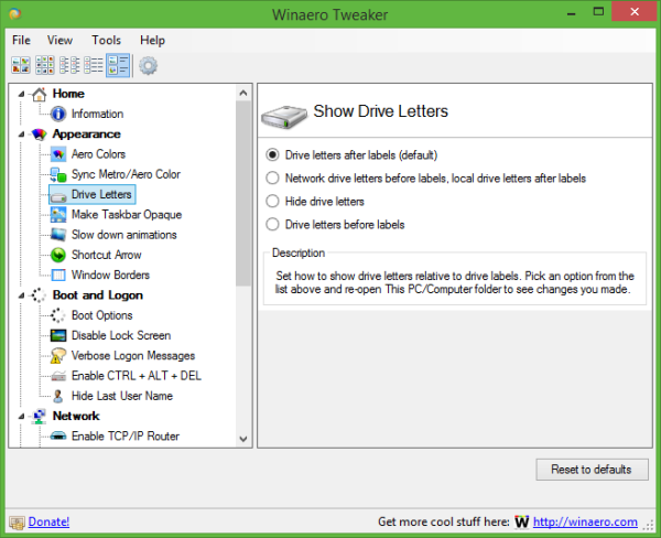 winaero tweaker drive letters