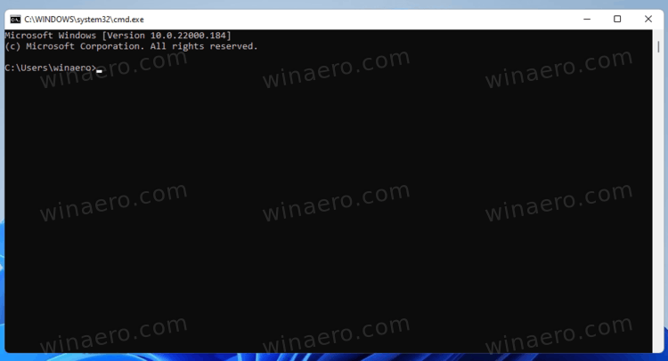 Windows 11 Command Prompt