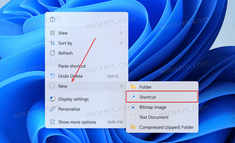 Windows 11 Create New Shortcut