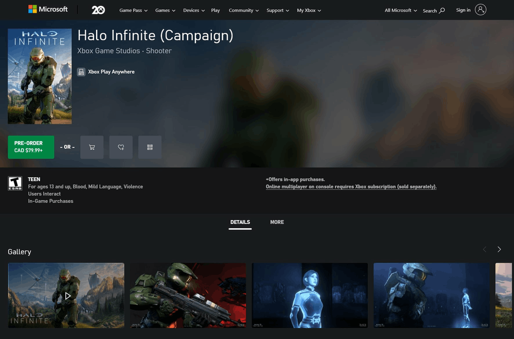 Xbox Store Updated Web Version